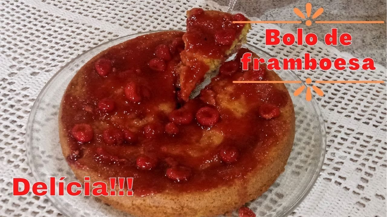 Bolo de framboesa