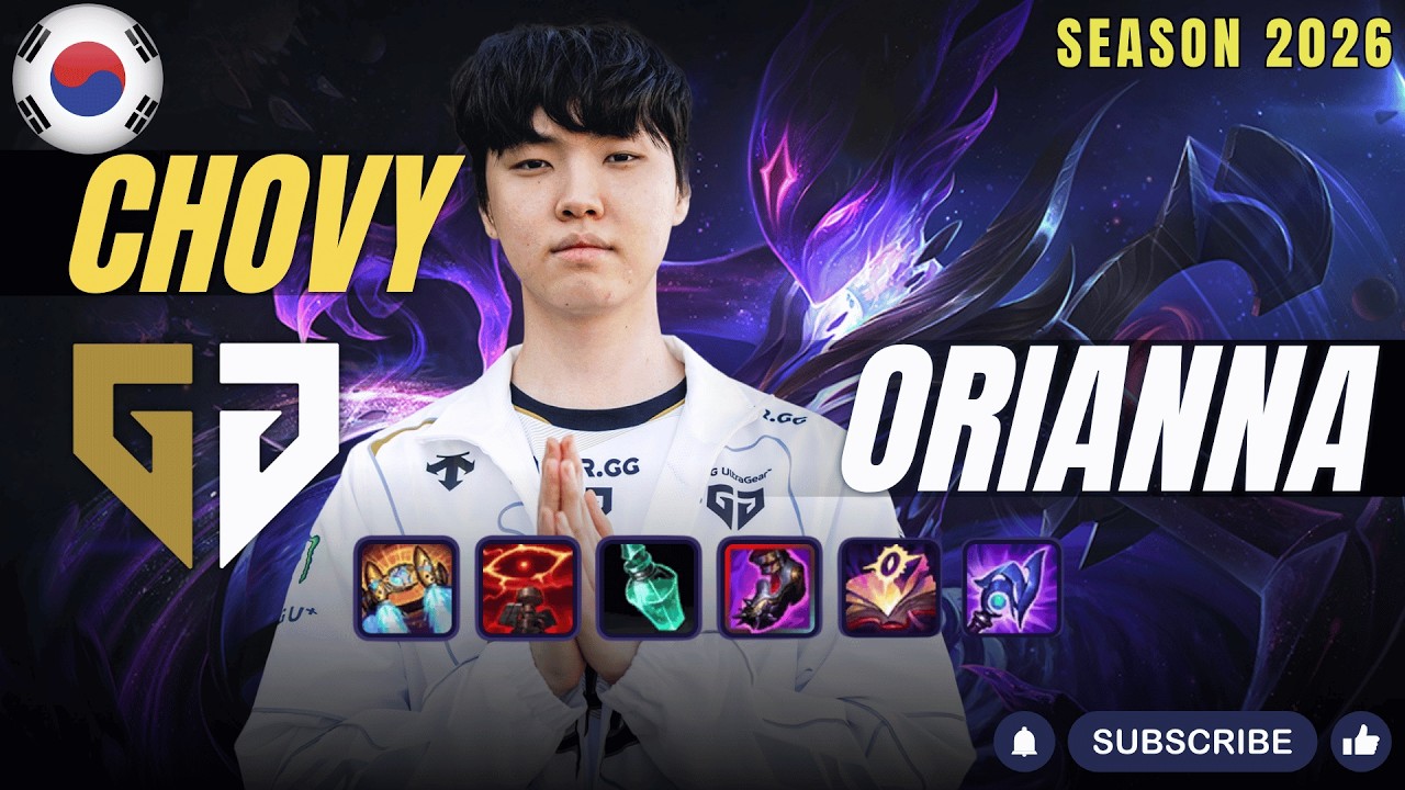 GEN Chovy ORIANNA vs RYZE Mid - Patch 26.6 KR Ranked | lolrec