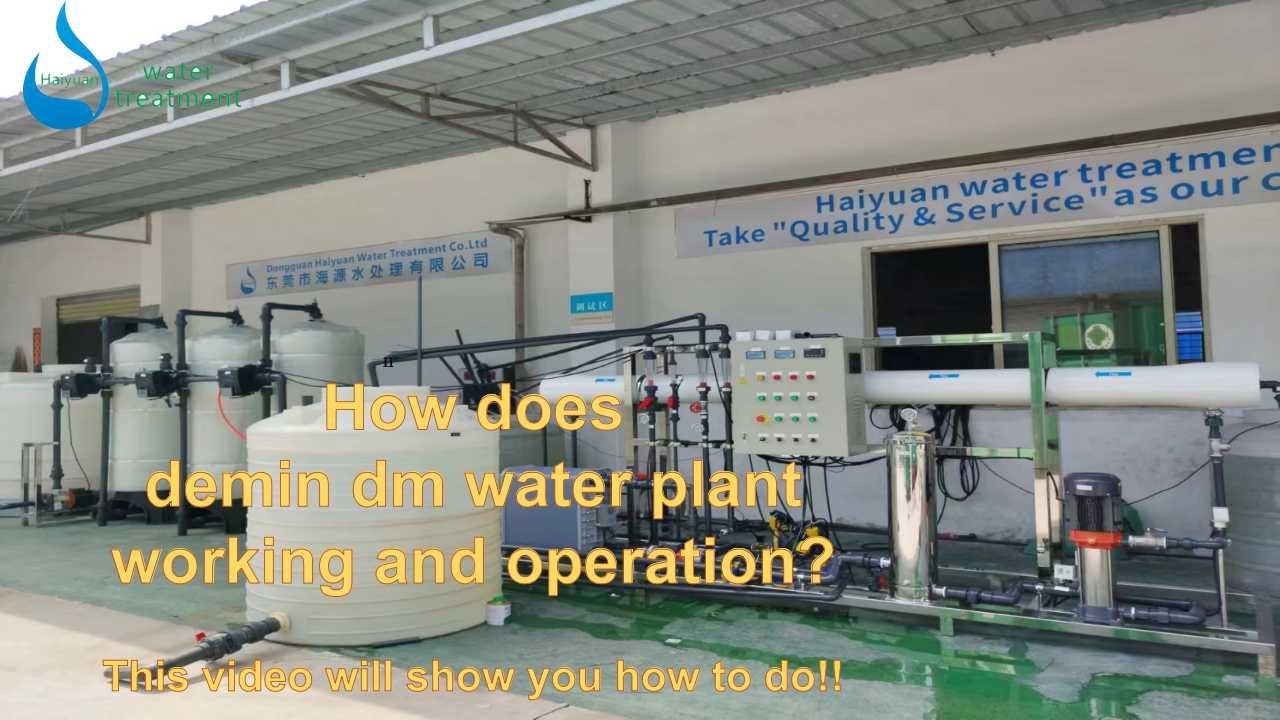 How does demin dm water plant working and operation  RO EDI Produce dm or di deionized water process