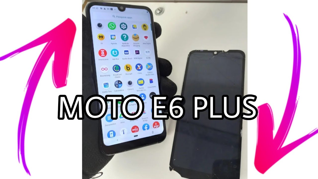Moto E6 plus, как поменять на тканевый