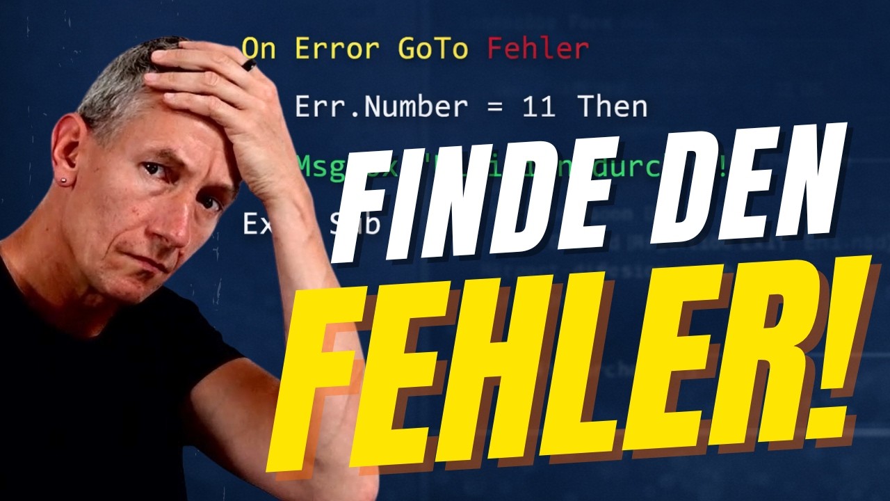 Access-VBA: Fehler im Code endlich im Griff!