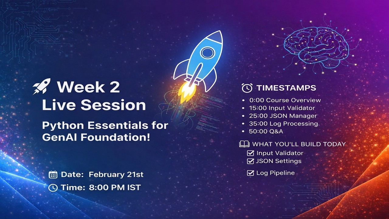 Python to Generative AI 🚀 |  Week 2  Summary