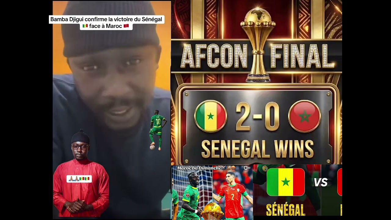 🚨Allahou Akbar Bamba djigui wakhna lou doy war si match Sénégal 🇸🇳 Maroc 🇲🇦 bi😱