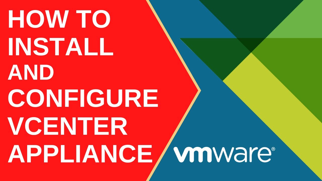 Install and configure vCenter  Server Appliance (VCSA) step by step tutorial