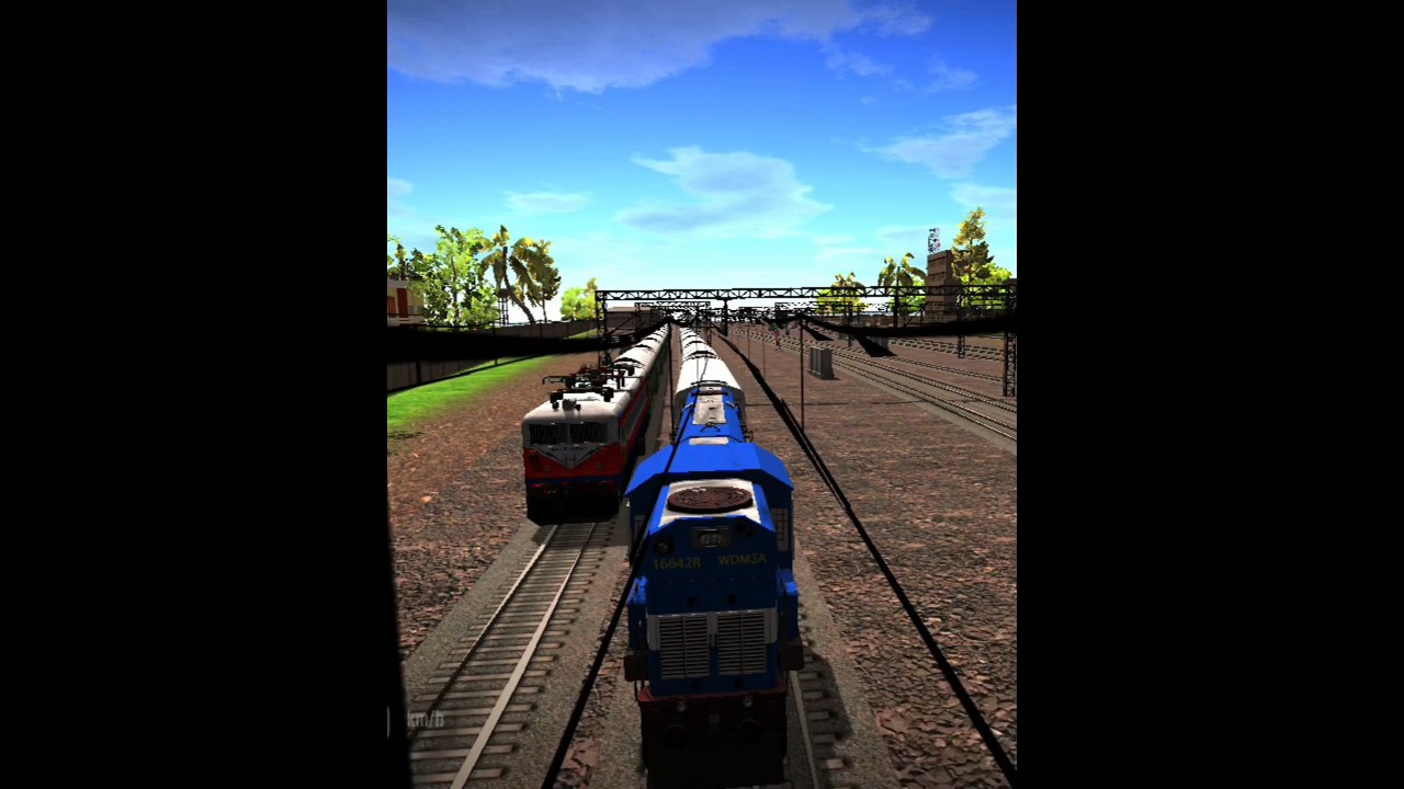 Indian Train 😱 #trainsimulator #trainsimulator2022 #indianrailways #train #trainvideo #trainwala #1k