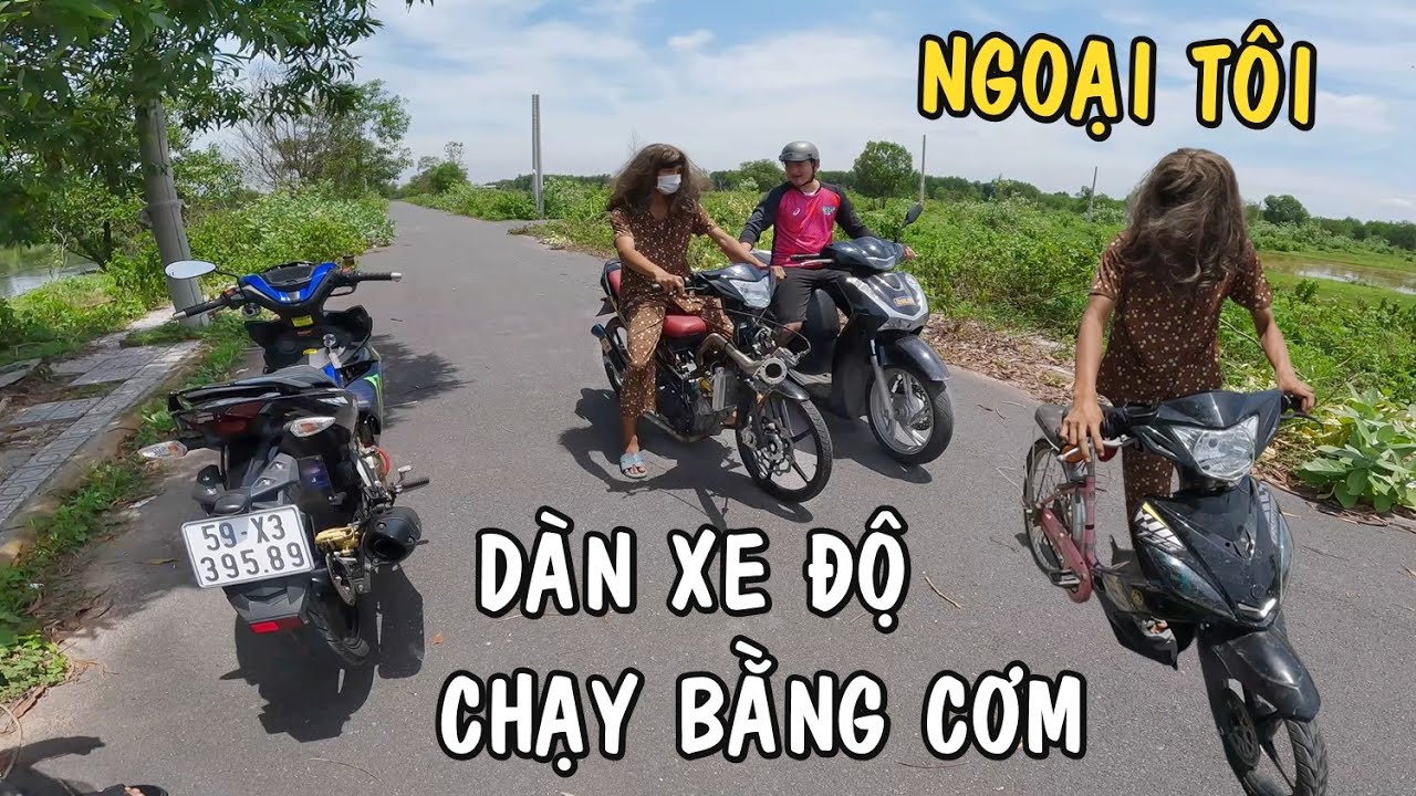 Khám phá dàn xe độ của Bà Ngoại chạm mặt Exciter chạy bằng Cơm hệ tự do