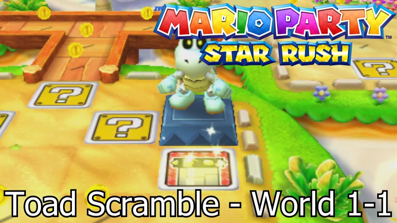 Mario Party Star Rush | Toad Scramble - World 1-1