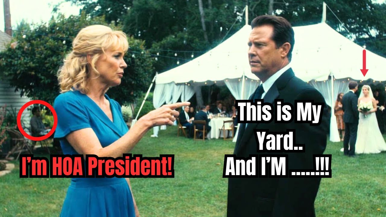 HOA Karen Claimed My Yard For A Wedding Venue - One Badge Ended The Ceremony