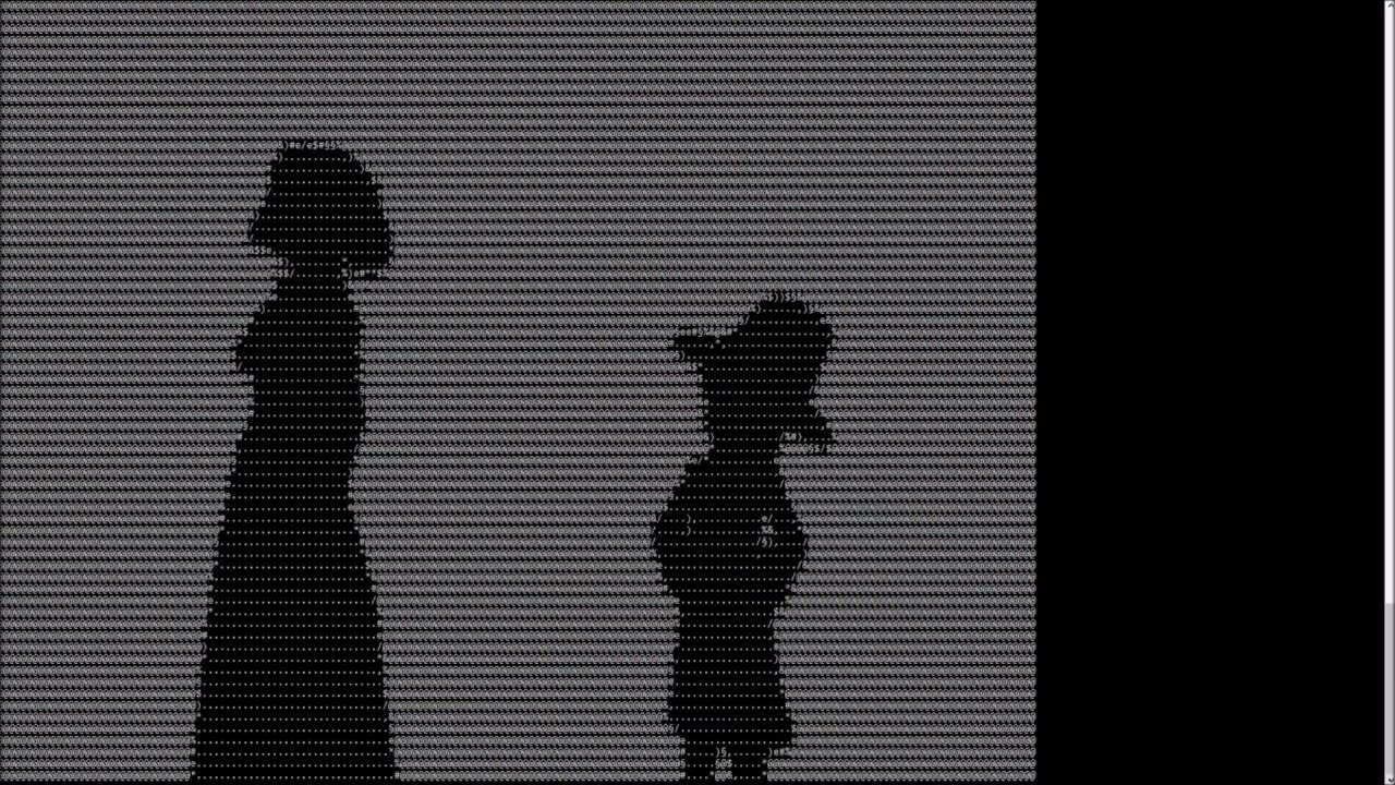 Bad Apple with ASCII-Characters [University Project]
