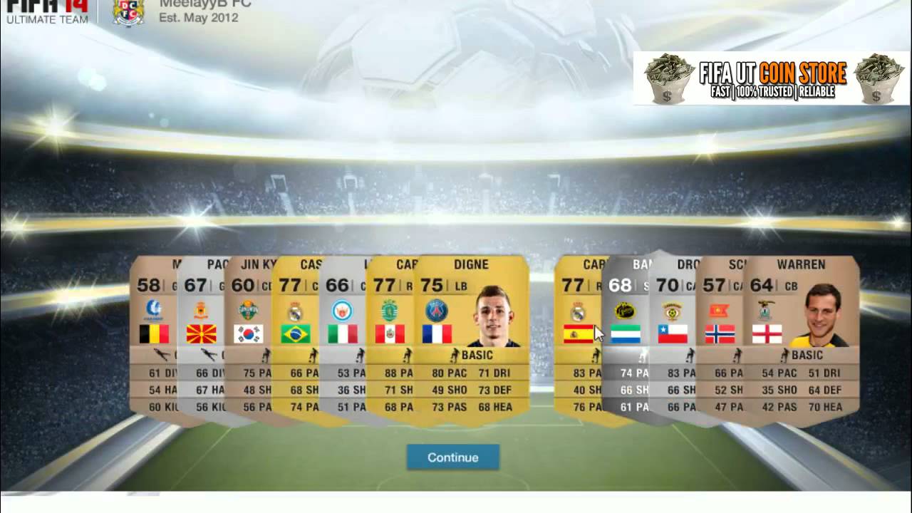 FIFA 14 WEB APP STARTER PACKS!