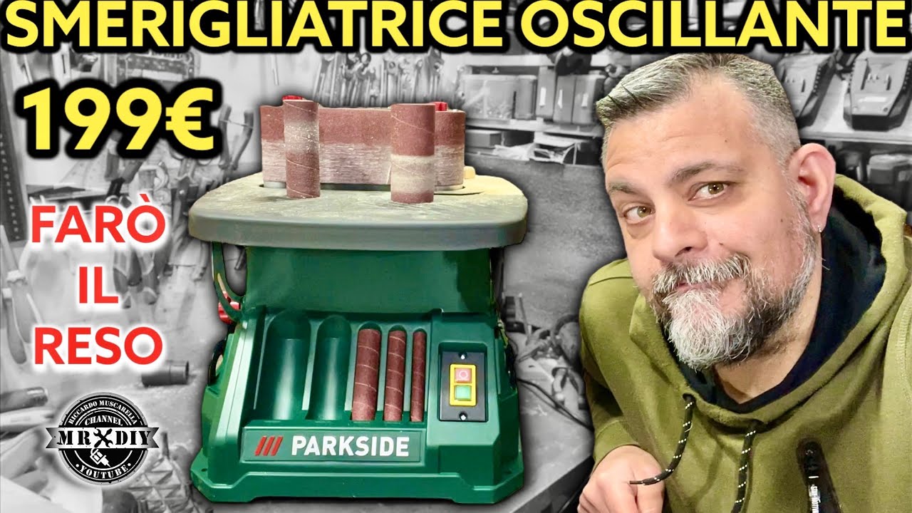 Peccato! Smerigliatrice a mandrino oscillante Parkside. Levigatrice rullo e nastro psso 500 a1. lidl