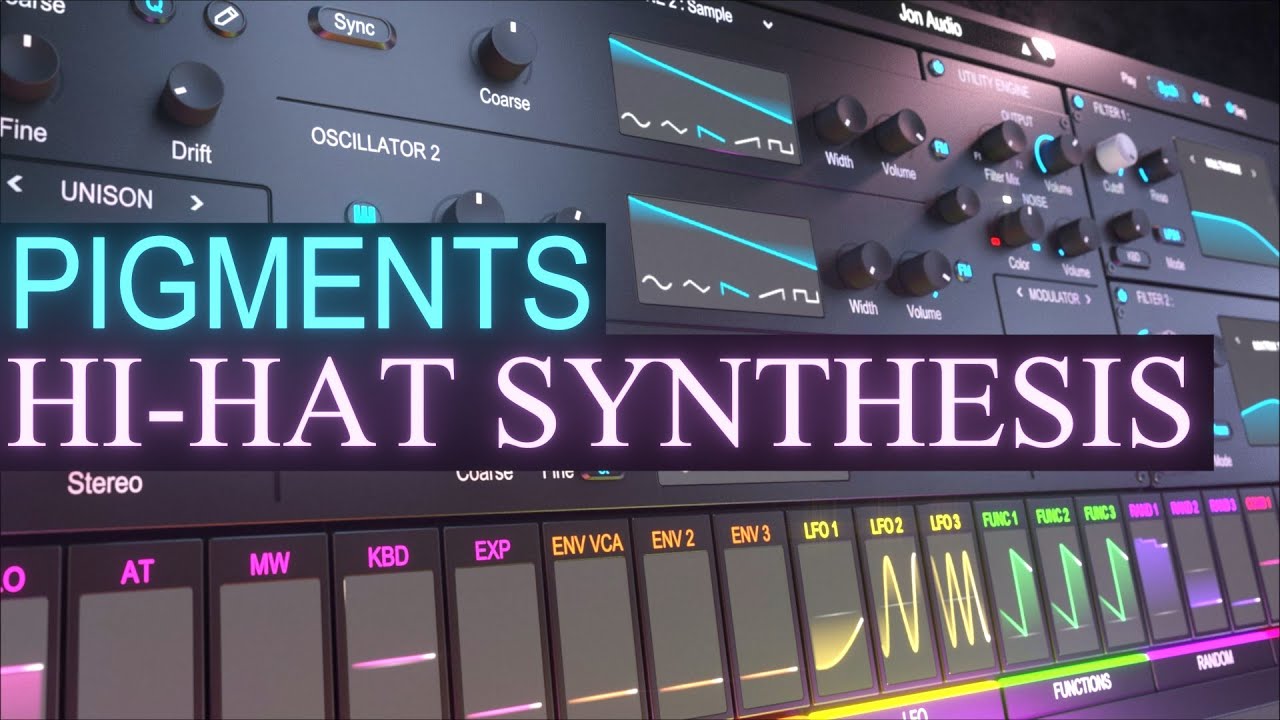 Arturia Pigments 4 Hi-Hat Synthesis Sound Design Tutorial