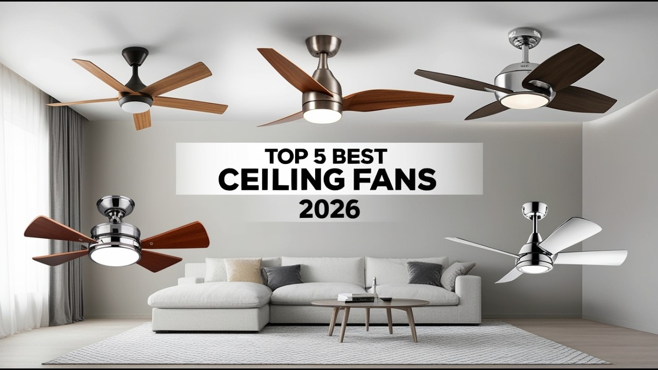 Top 5 Best Ceiling Fans 2026 | Quiet, Powerful & Energy Efficient