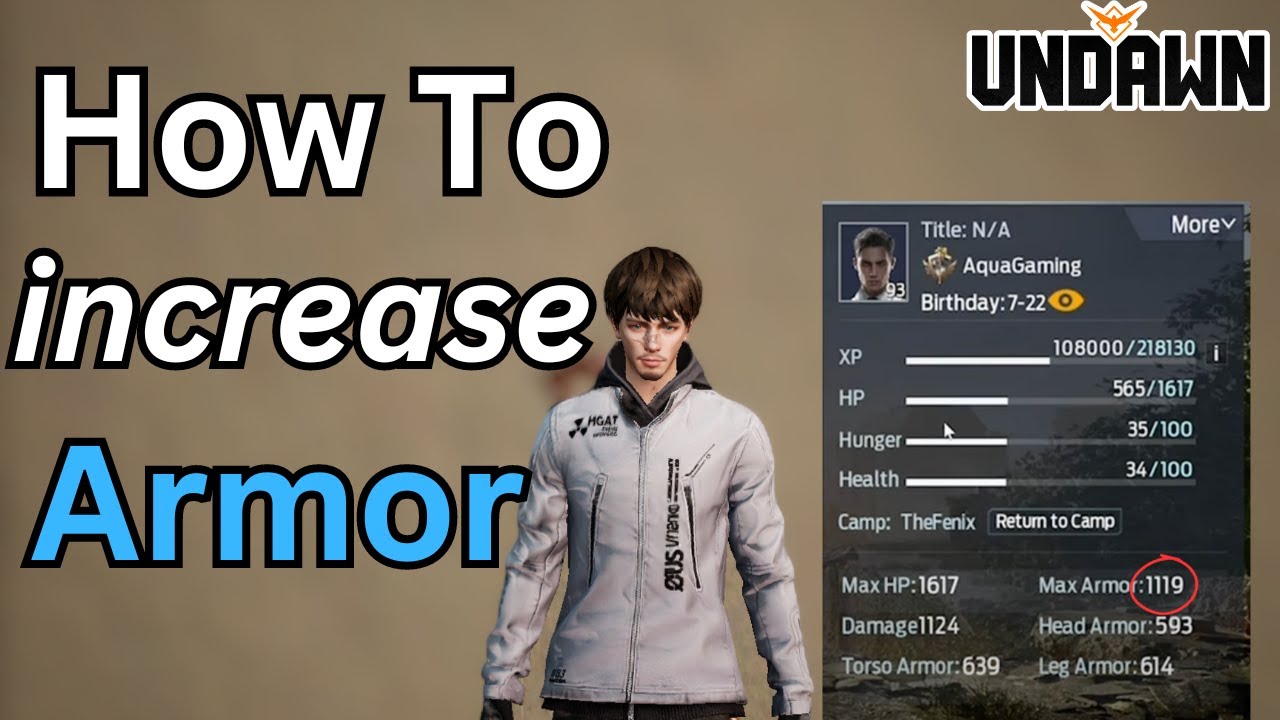 Undawn|How To INCREASE ARMOR (Ultimate Guide)