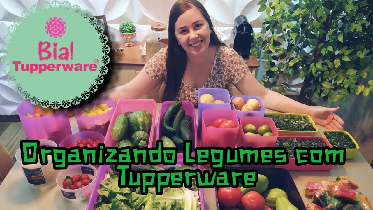Organizando Legumes na Geladeira com Tupperware | Bia Tupper