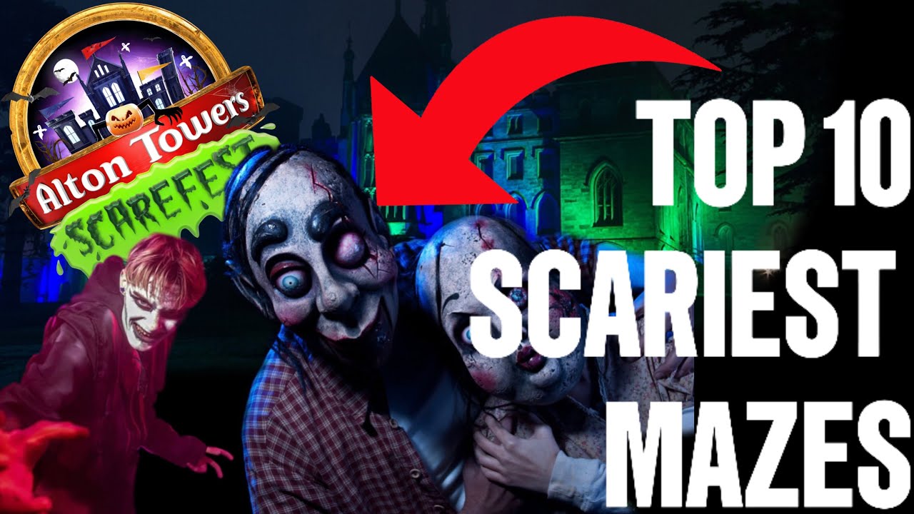 The TOP 10 SCARIEST Mazes at Alton Towers Scarefest!