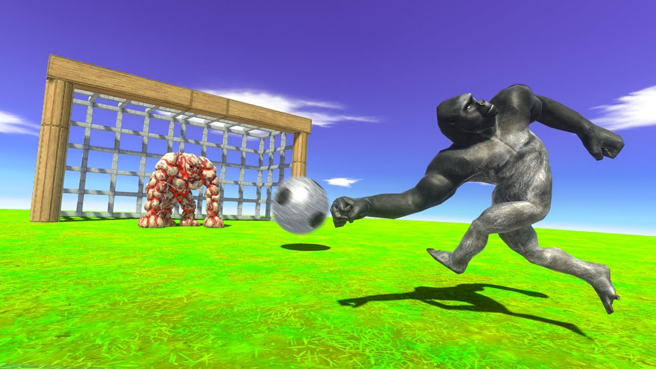 3v3 SOCCER | PRIMATES VS INFERNALS PLAY FOOTBALL - Animal Revolt Battle Simulator