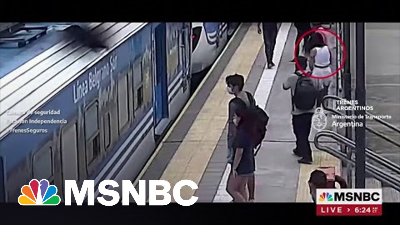 Dramatic Footage Shows Woman Fainting, Falling Underneath Moving Train