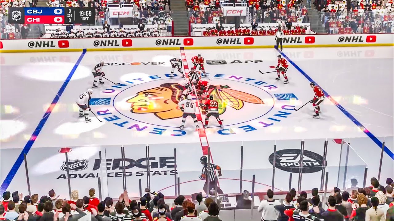 Chicago Blackhawks vs Columbus Blue Jackets 1/30/2026 NHL 26 Gameplay