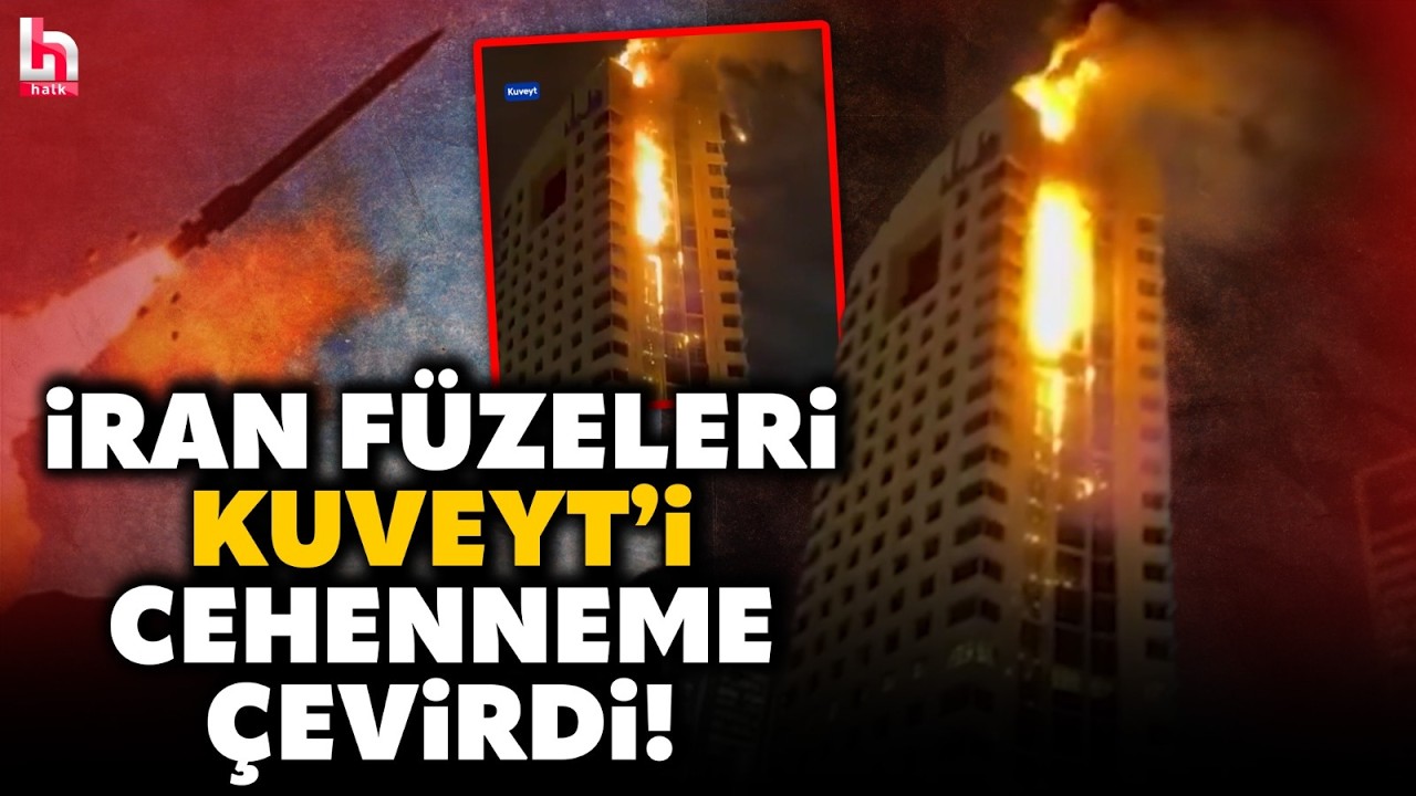 KÖRFEZ DE ARTIK SAVAŞTA: Kuveyt’te bulunan bir kamu binası İran füzelerine hedef oldu!