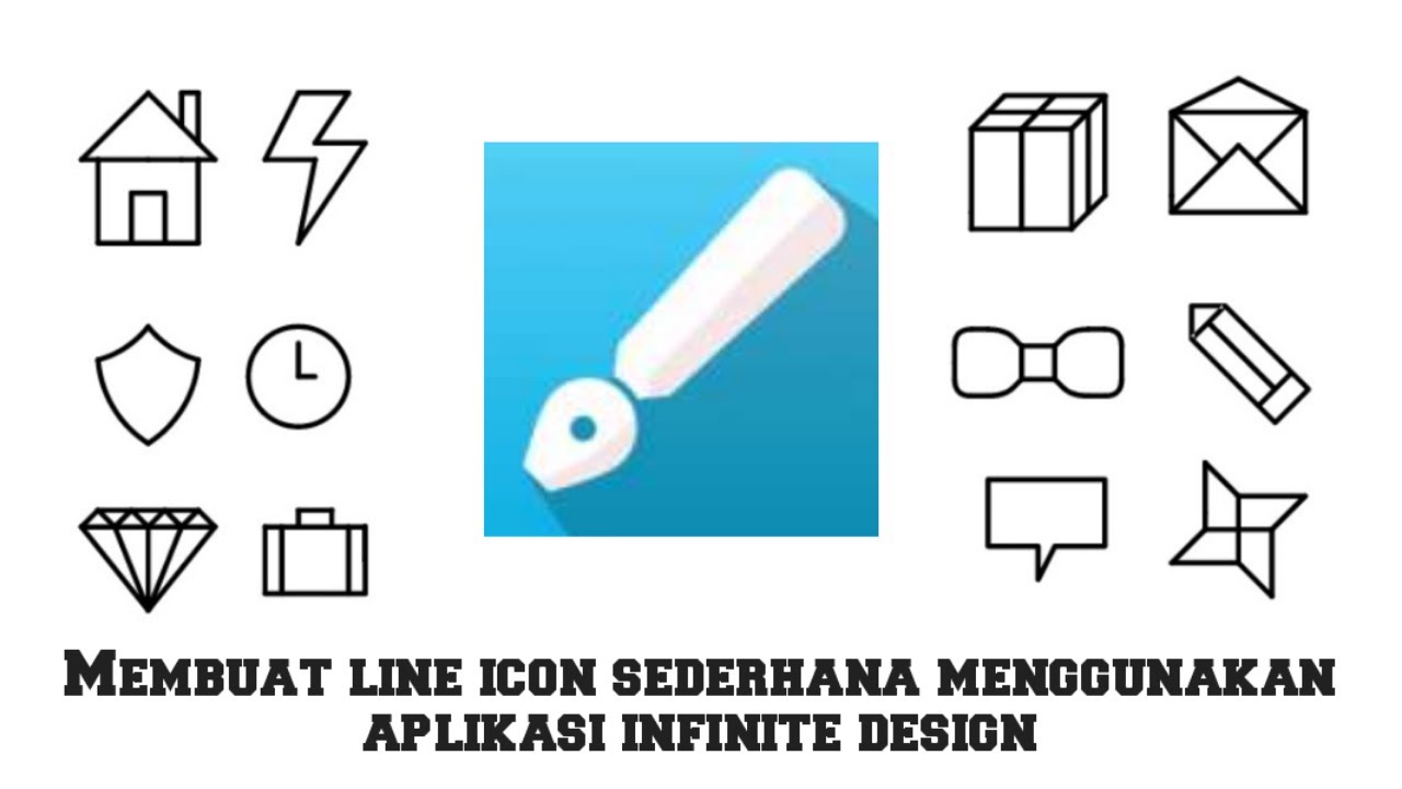 Membuat line icon sederhana menggunakan aplikasi infiite design