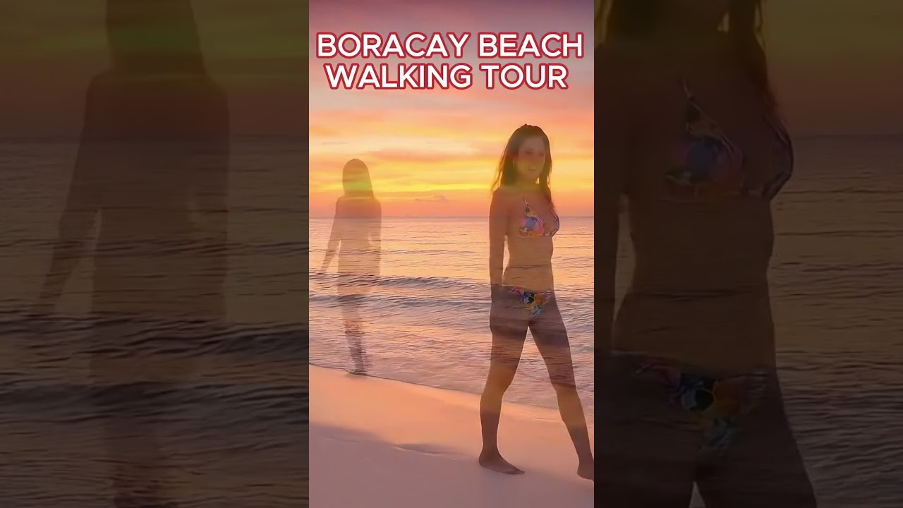 Boracay Beach Walking Tour 🌴 Paradise Walk 4K  Philippines Travel