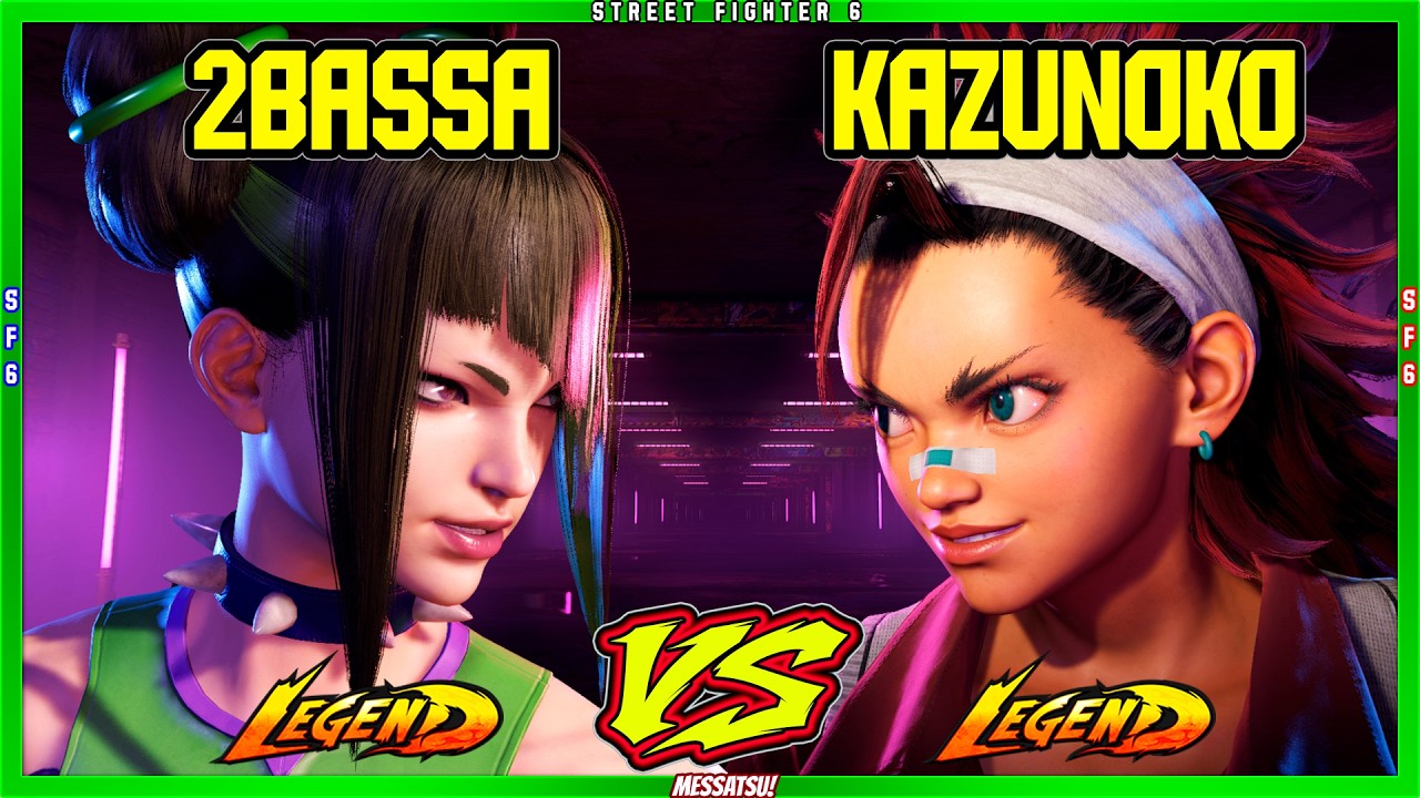 SF6 Kazunoko (Yasmine LEGEND) VS 2Bassa (Juri)💥Messatsu!💥スト6💥Street fighter 6