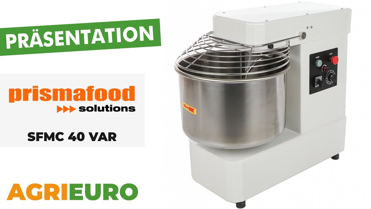 Produktvideo Prismafood iLine SFMC 40 VAR – Spiralkneter – Kapazität 33 kg – Einphasig
