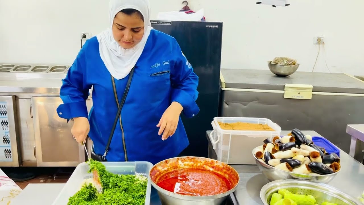 تجهيزات الاوبن بوفيه في مطعم صدفه جاد حقيقي تعبت جدا