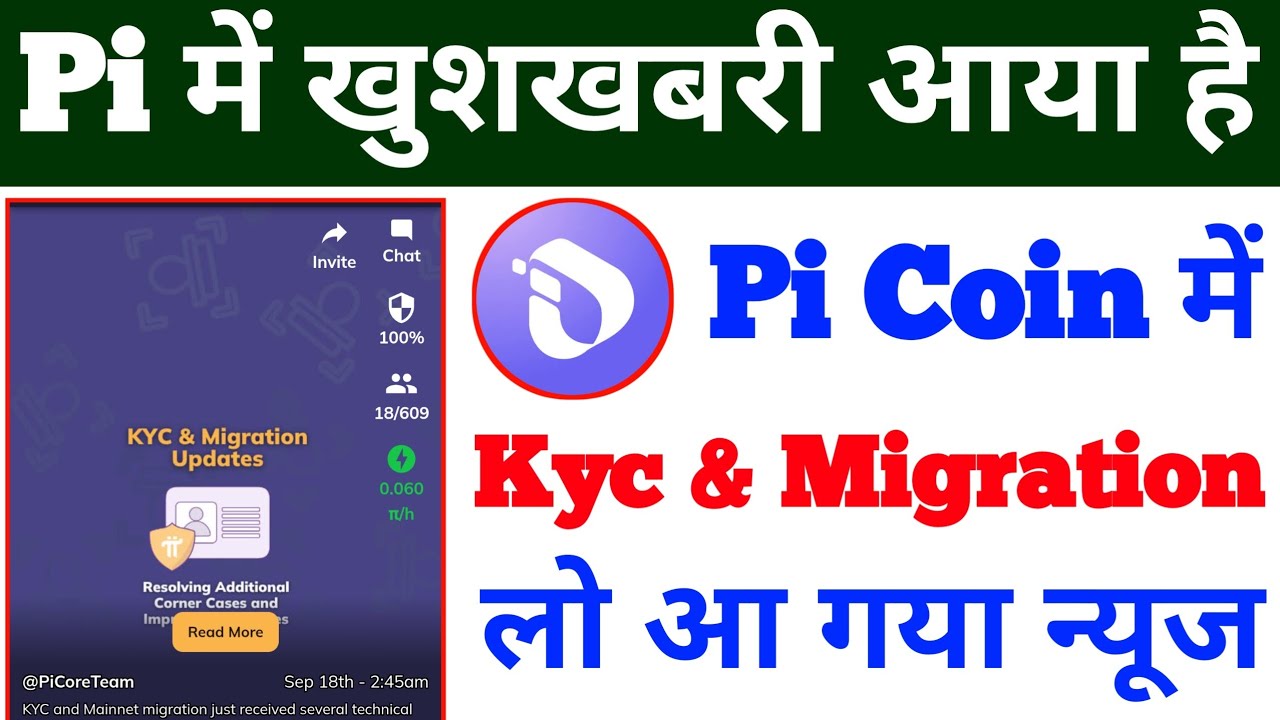 Pi में खुशखबरी आया है | Pi Coin में | Kyc & Mig | Pi Price | Pi Network New Update | 