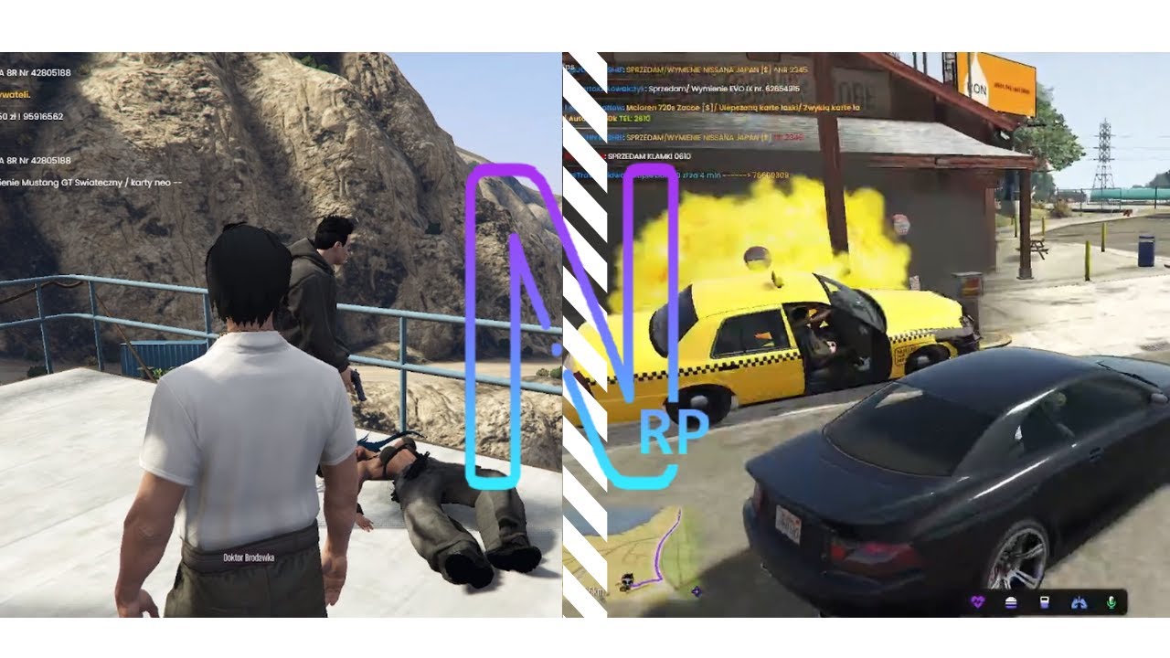 Trollowanie graczy w GTA RP NeonRP