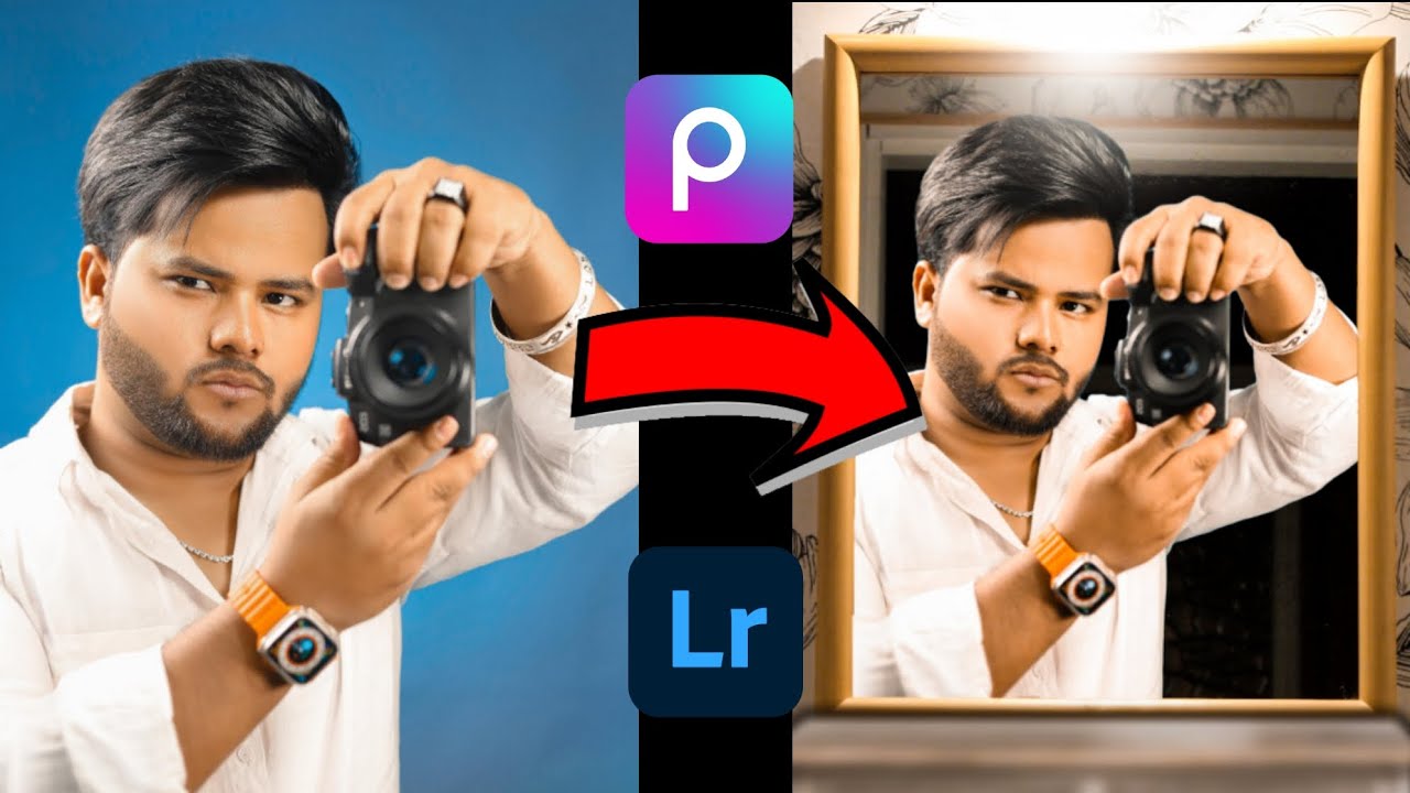 mirror photo editing | picsart photo editing | 5 minute main photo edit😱😱😱😱💖💖💖💖🔥🔥🙏🙏