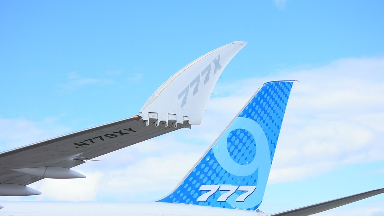 Boeing 777X test flight action in Billings! 1 of 4 Boeing 777X!