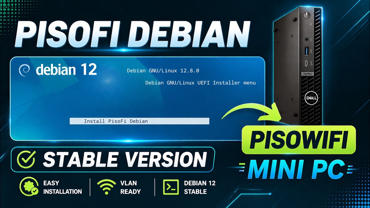 How to Install PisoFi Debian Mini PC Piso WiFi Most Stable Version