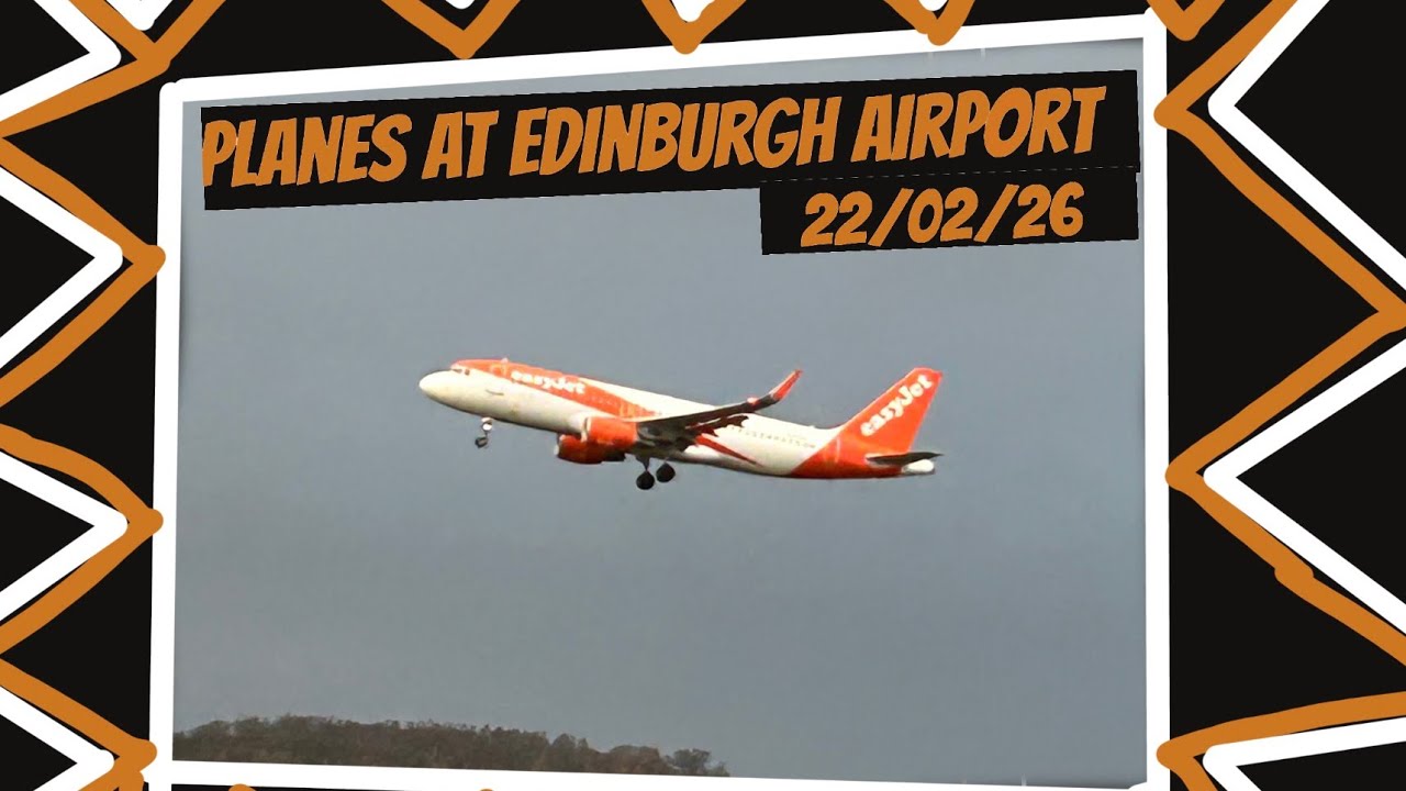 Planes at Edinburgh Airport 22/2/26 - EasyJet central #aviation #planes #planespotting #foryou
