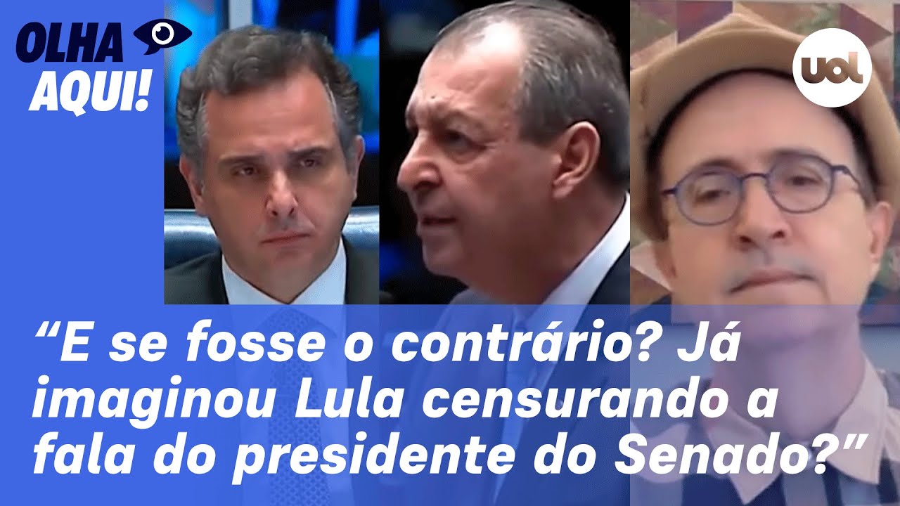 Reinaldo: Pacheco censurar fala de Lula não faz o menor sentido; comentário não cabe a ele