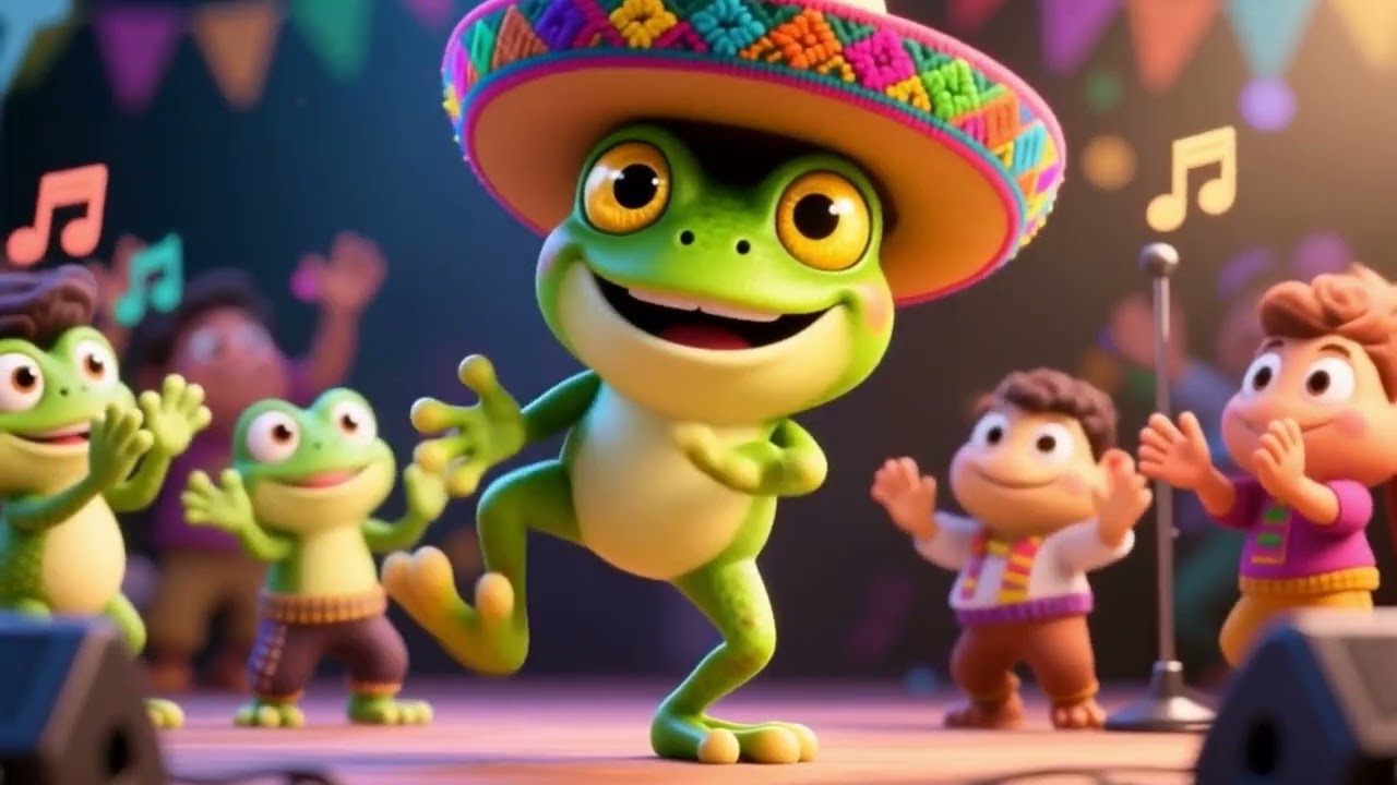 🐸El sapo bailarín de YouTube🪩 -canciones para niños  -Canciones para fiestas infantiles 
