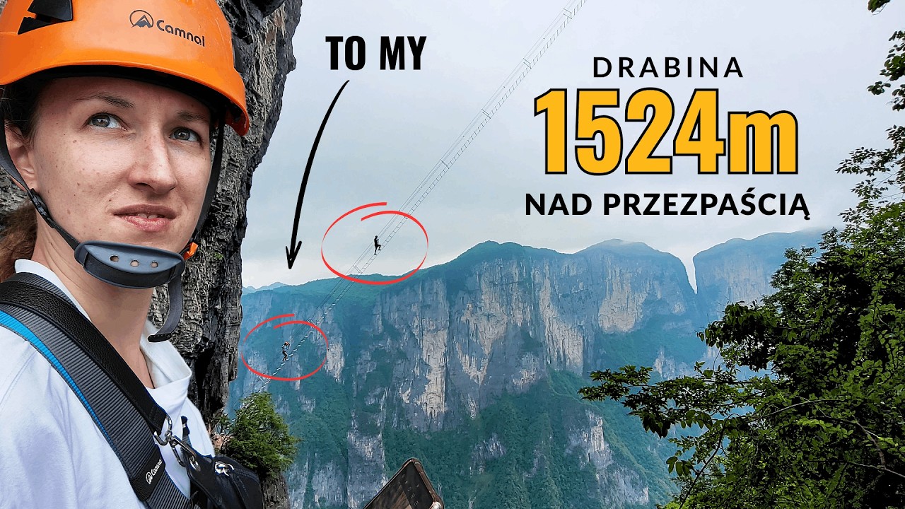 Najbardziej Ekstremalna Drabina Świata – 1524 m nad ziemią | CHINY