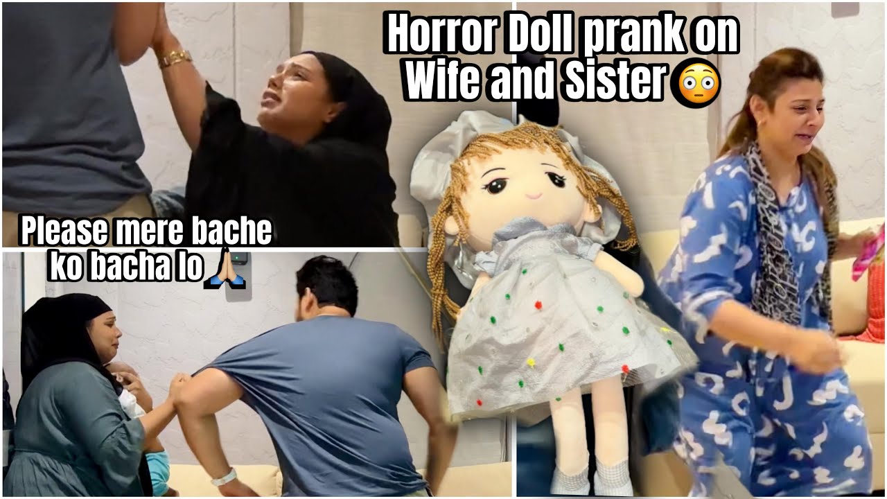 Horror Doll Prank On Wife And Sister 😳 | Bache Bhi Dar Gaye 😓 | Sufiyan And Nida ❤️