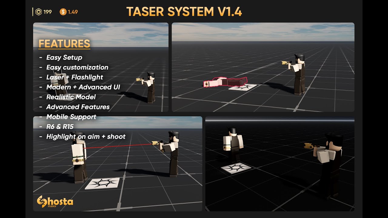 Taser System V1.4- Roblox Studio