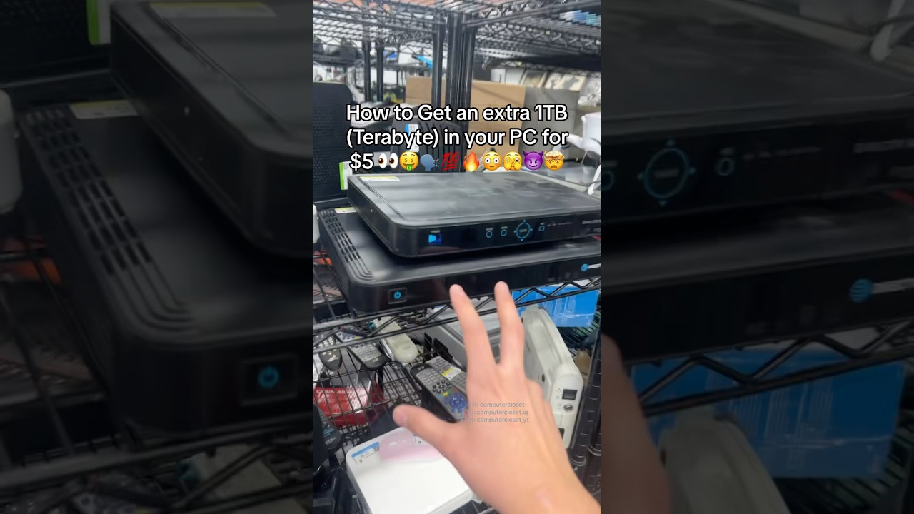 Storage doesn&rsquo;t get much cheaper than this 🤑😹💯🙏😭😈🗣️💀🥵🥶 #pc #computer #techtips #thrift