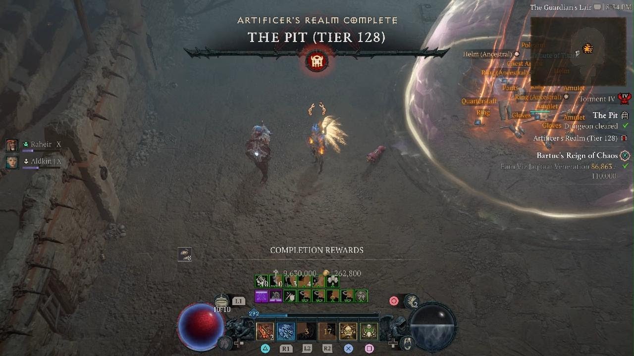 Diablo 4 | Season 10 | Rake Spiritborn | Pit 128