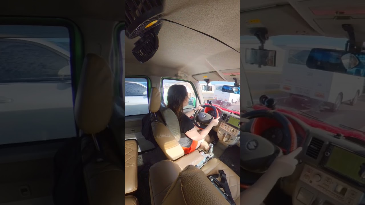 Lady Driving Barefoot