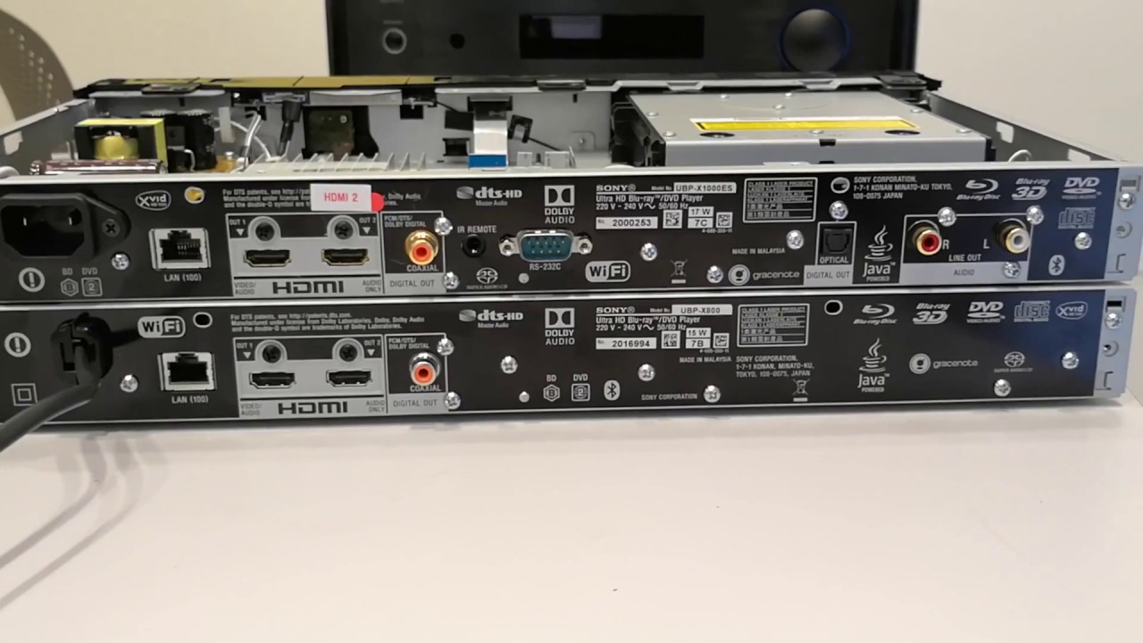 Sony UBP-X1000ES vs UBP-800 Blu-ray 4K UHD players | deep unboxing