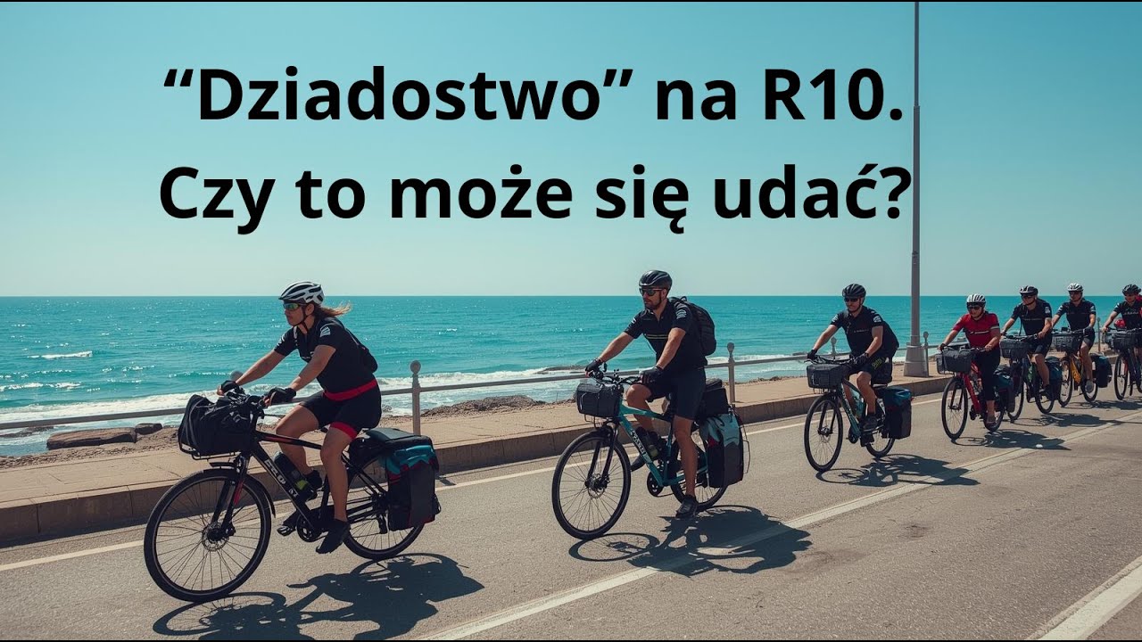 Rowerami R10 wzdłuż Bałtyku. Spanie w namiocie. Nadmorska przygoda.