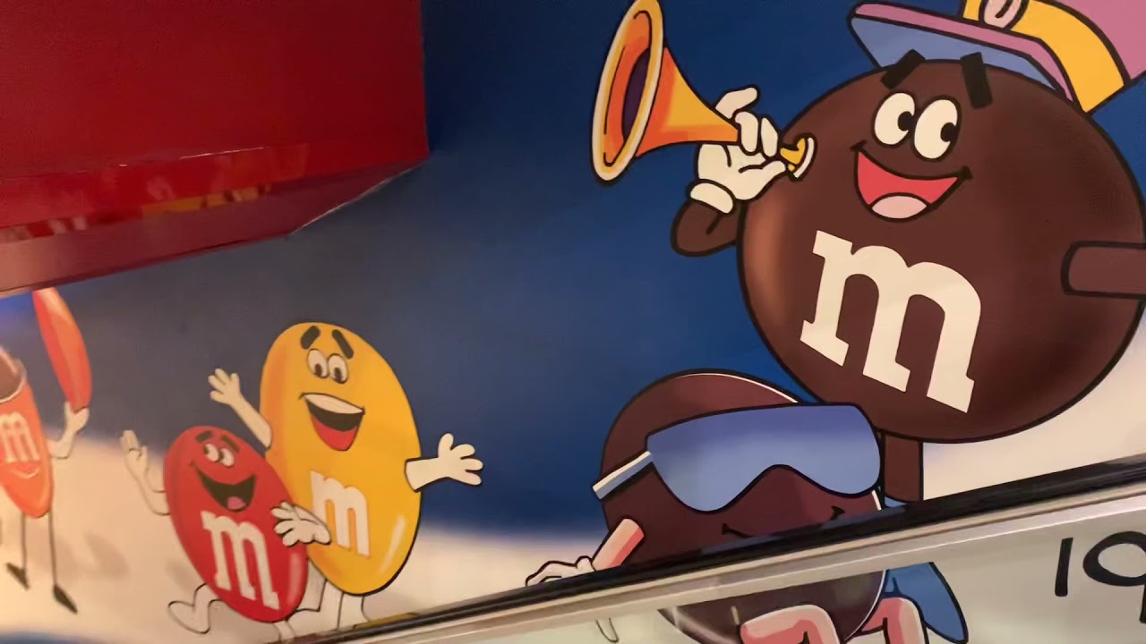 Walking the Las Vegas strip to the huge  M&M’s store 4 floors of delicious …Oct 2021