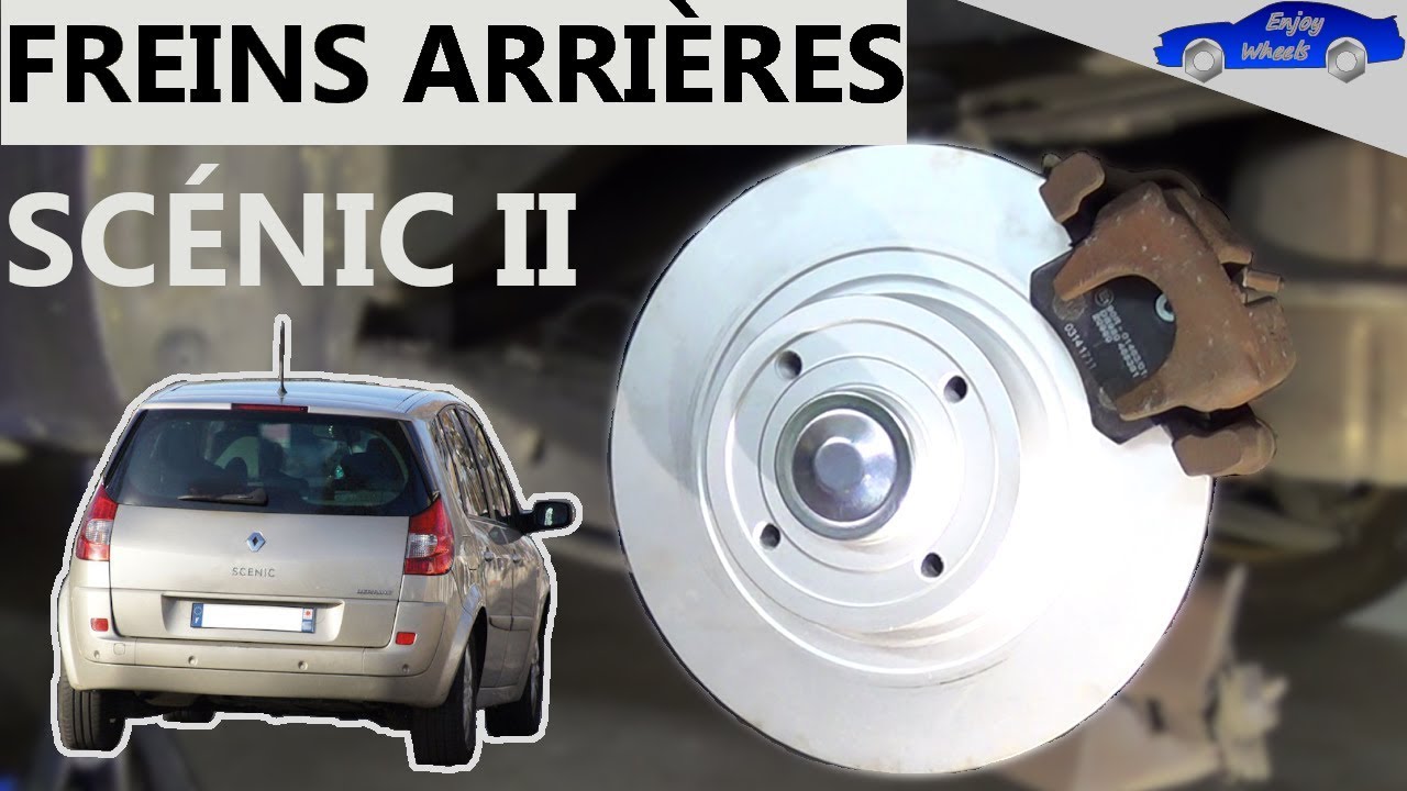 Comment remplacer les PLAQUETTES, DISQUES et ROULEMENTS arrières sur Renault (Grand) Scenic 2 ?