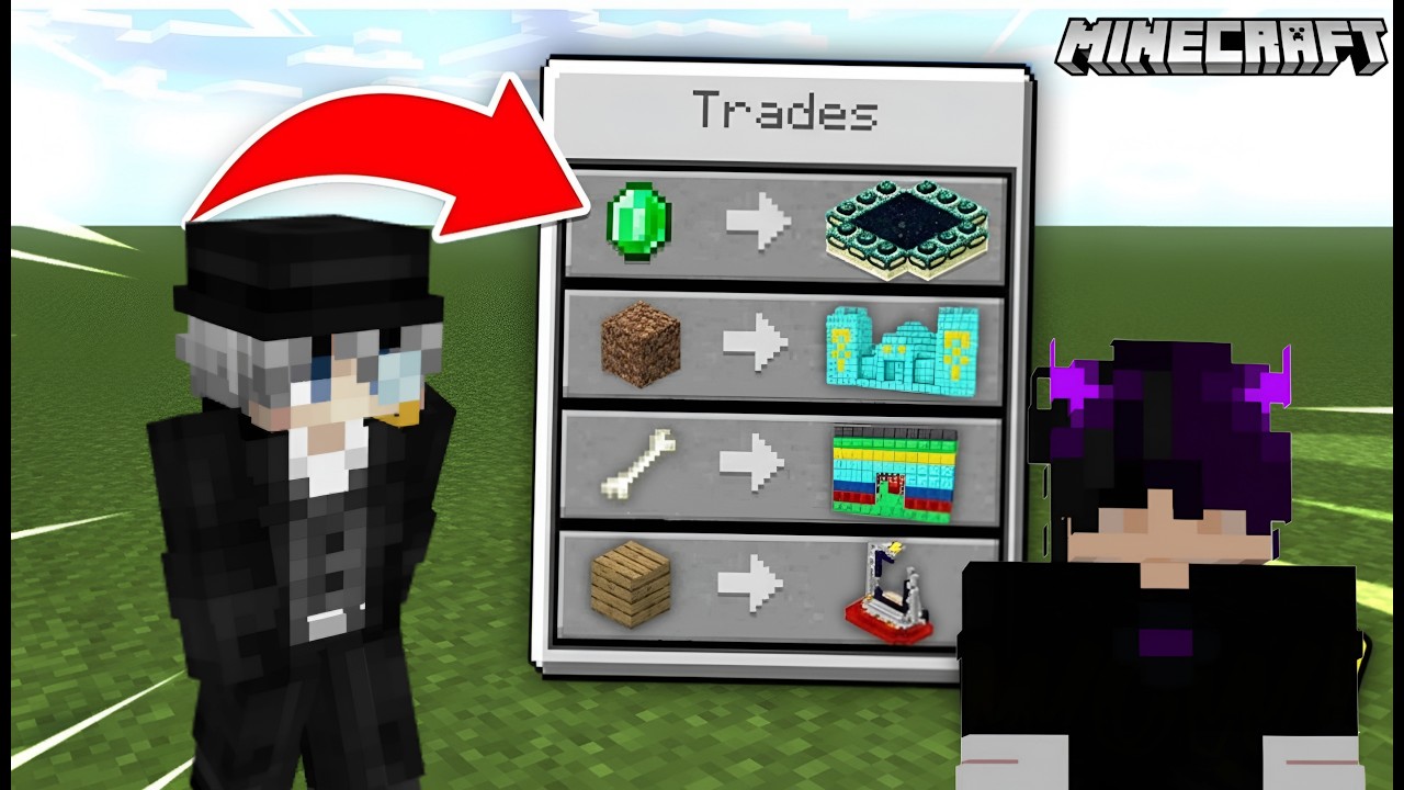 Minecraft But Rich Man Traded OP Items 🤯