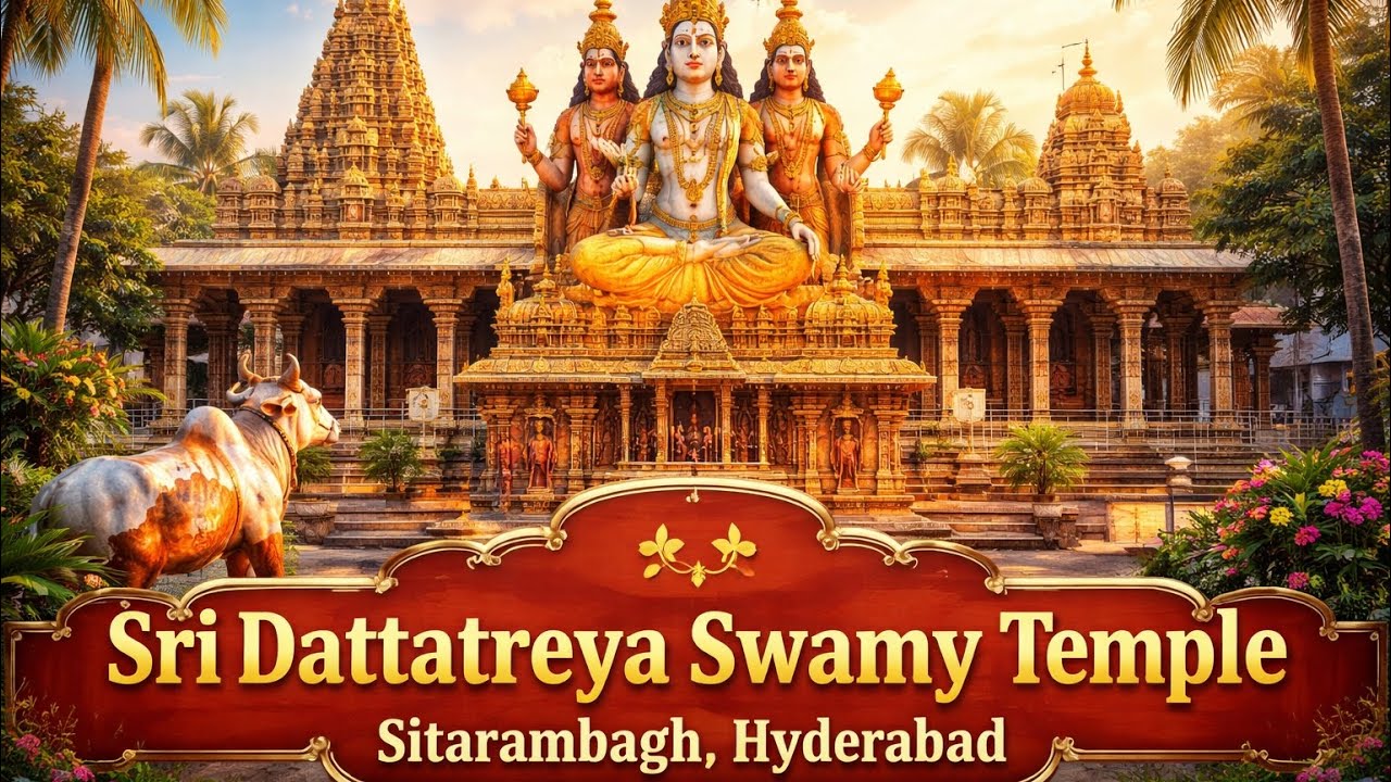 Sri Dattatreya Swamy Temple Sitarambagh Hyderabad | Divine Darshan#dattatreyatemple#gangapur