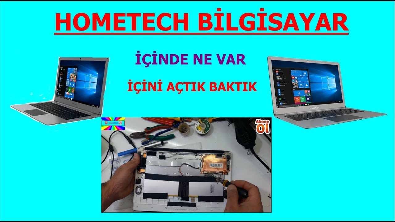 HOMETECH BİLGİSAYAR İÇİNİ AÇTIK BAKTI  HDD YOK RAM YOK